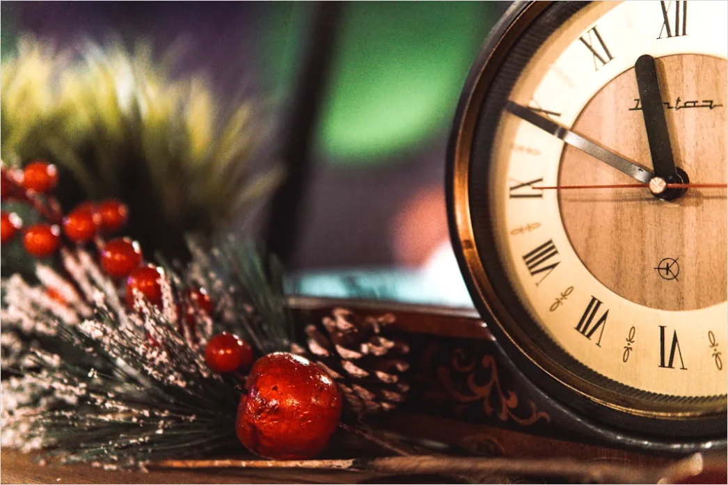 Detail Clock Midnight New Year Concept Number 15