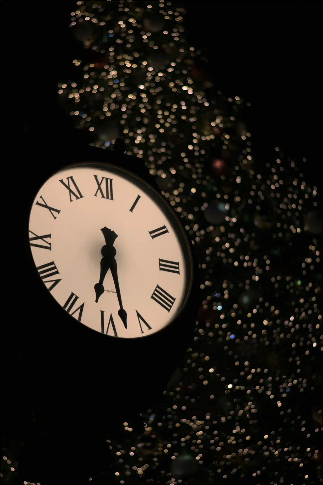 Detail Clock Midnight New Year Concept Number 16