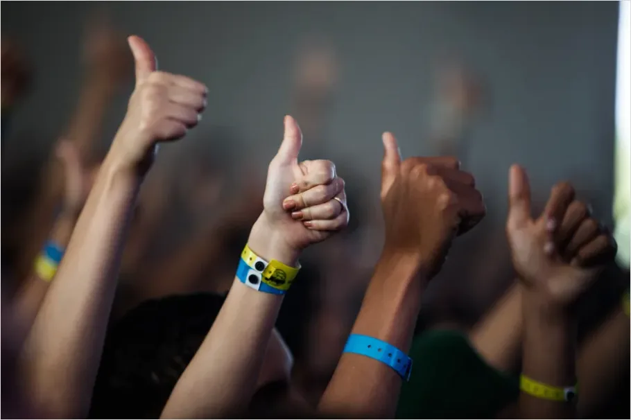 Detail Concert Ticket Wristband Close Up Photo Number 2