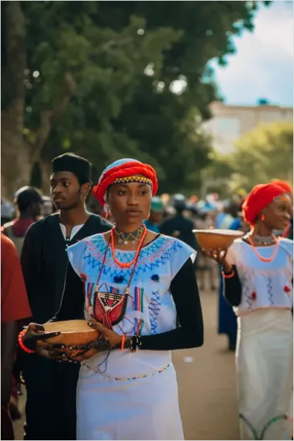 Detail Cultural Procession Traditional Dress Photo Number 9