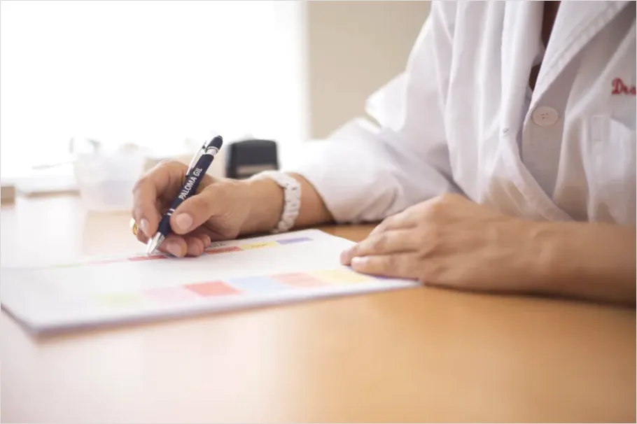Detail Doctor Writing Prescription Pad Close Up Number 2