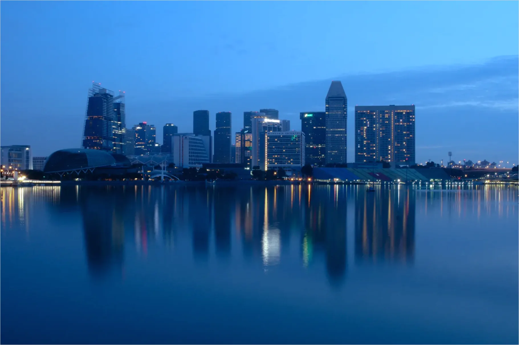Detail Downtown Skyline Blue Hour Photo Number 11