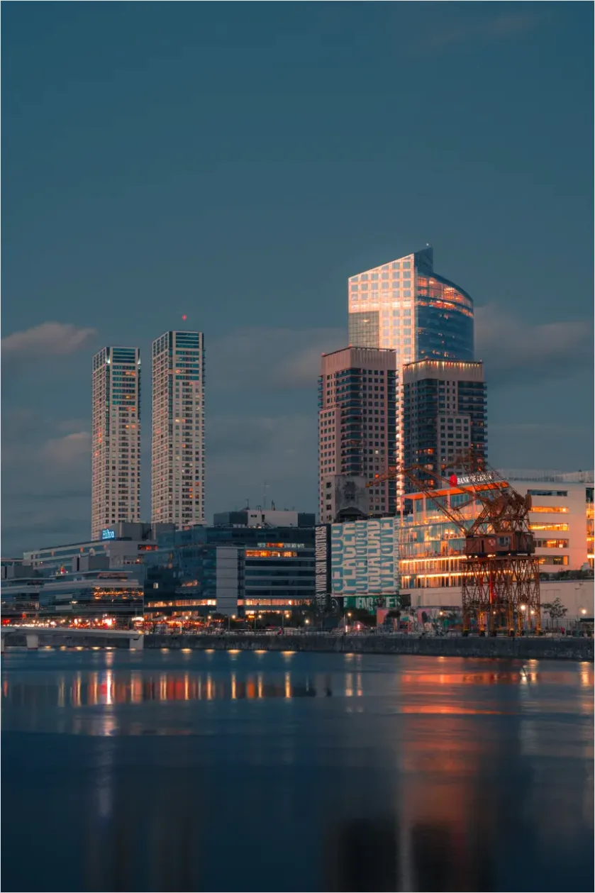 Detail Downtown Skyline Blue Hour Photo Number 14