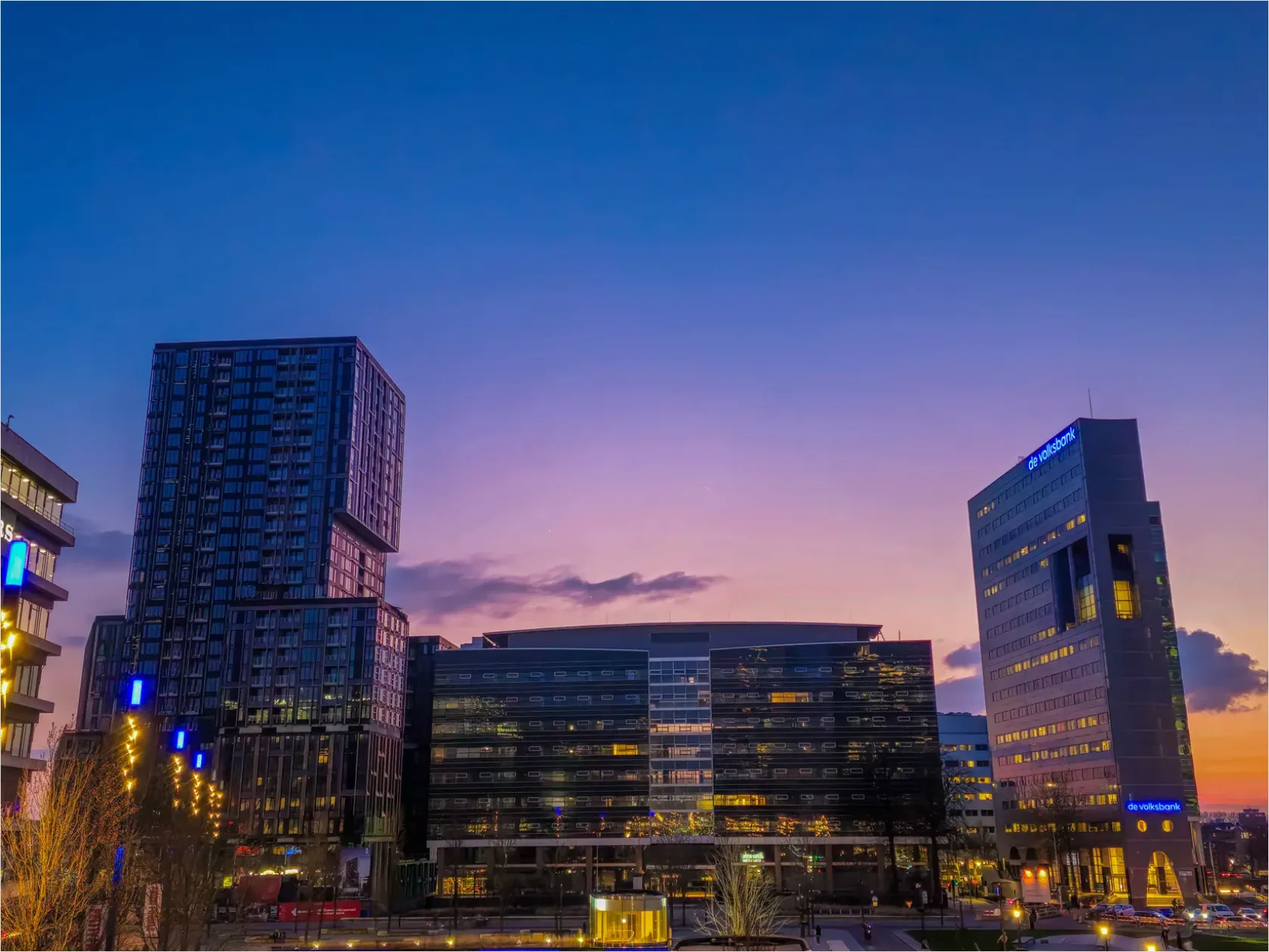 Detail Downtown Skyline Blue Hour Photo Number 15