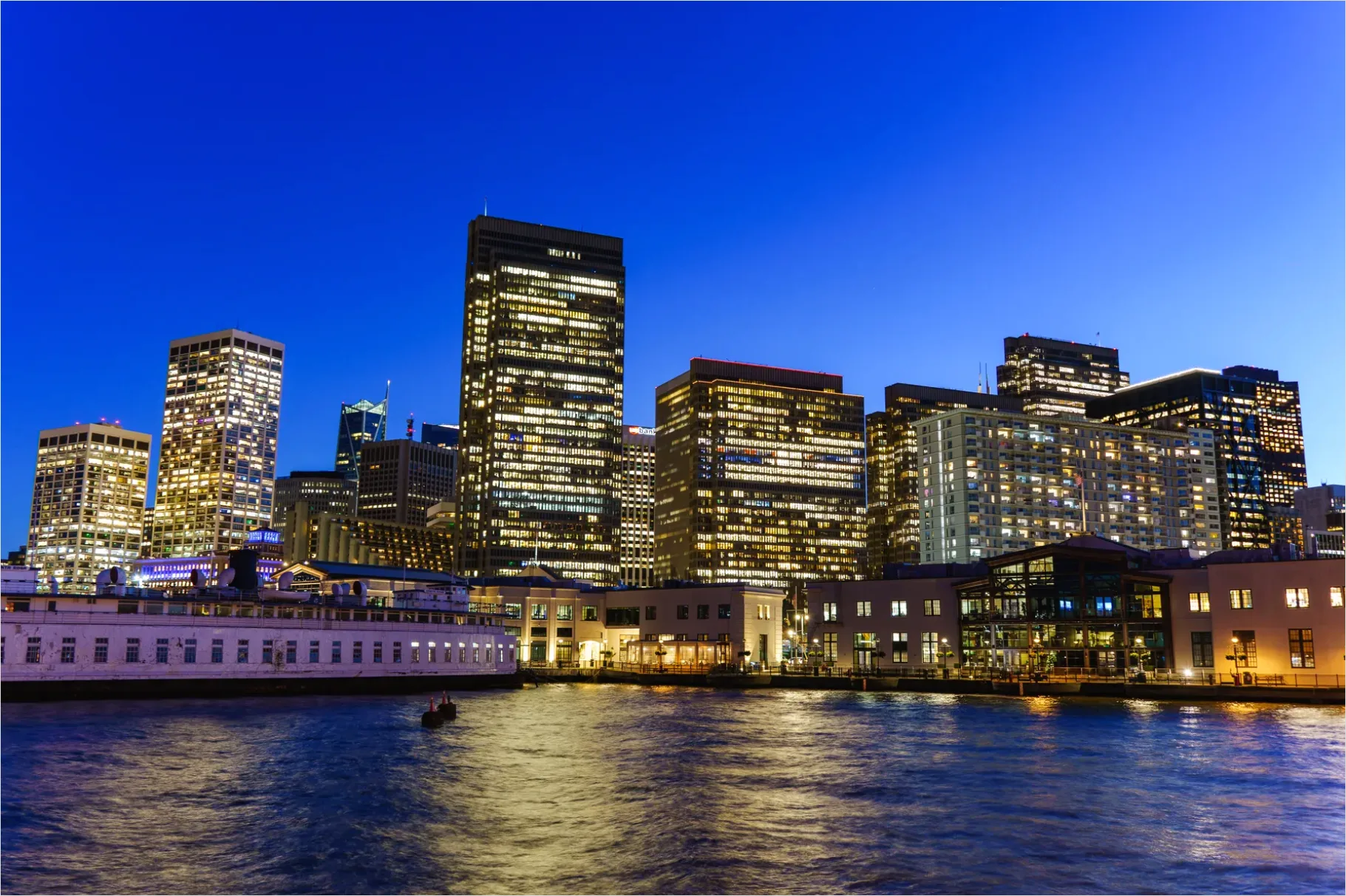 Detail Downtown Skyline Blue Hour Photo Number 5