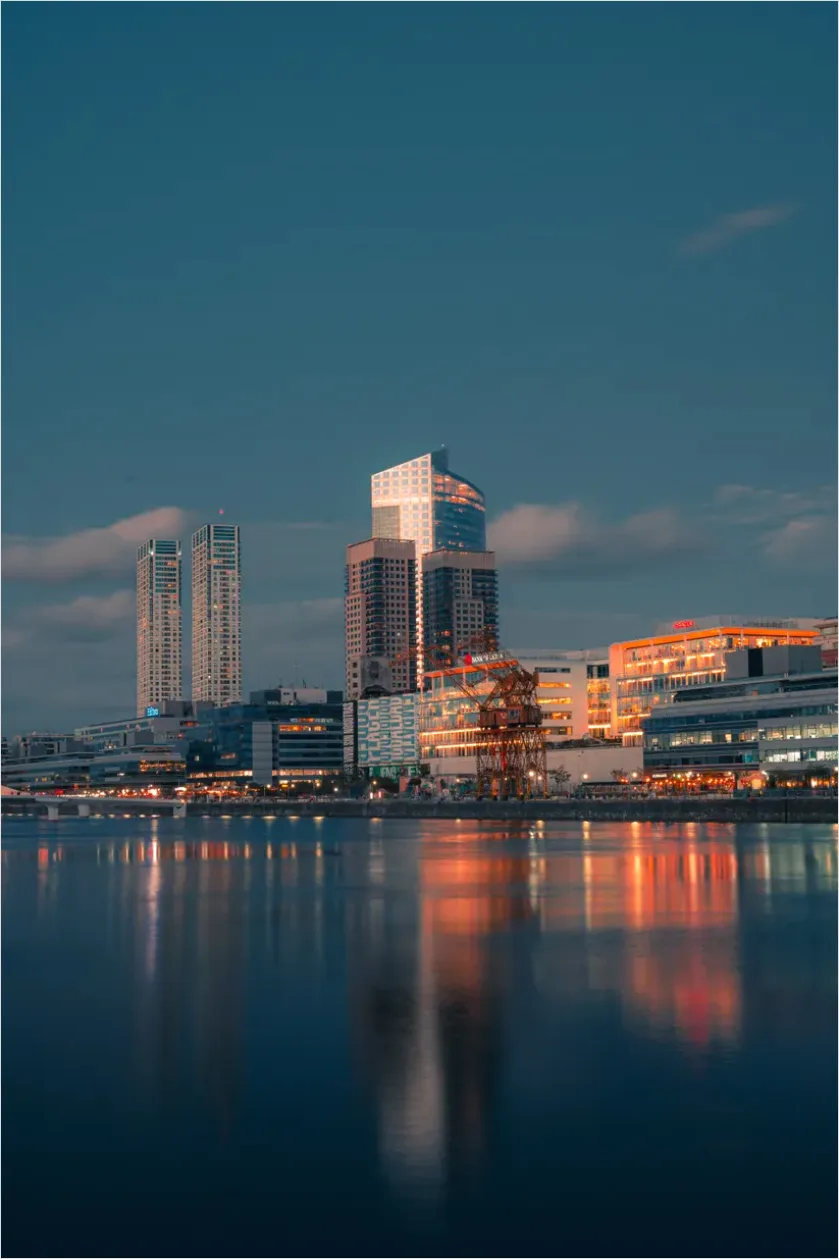Detail Downtown Skyline Blue Hour Photo Number 7