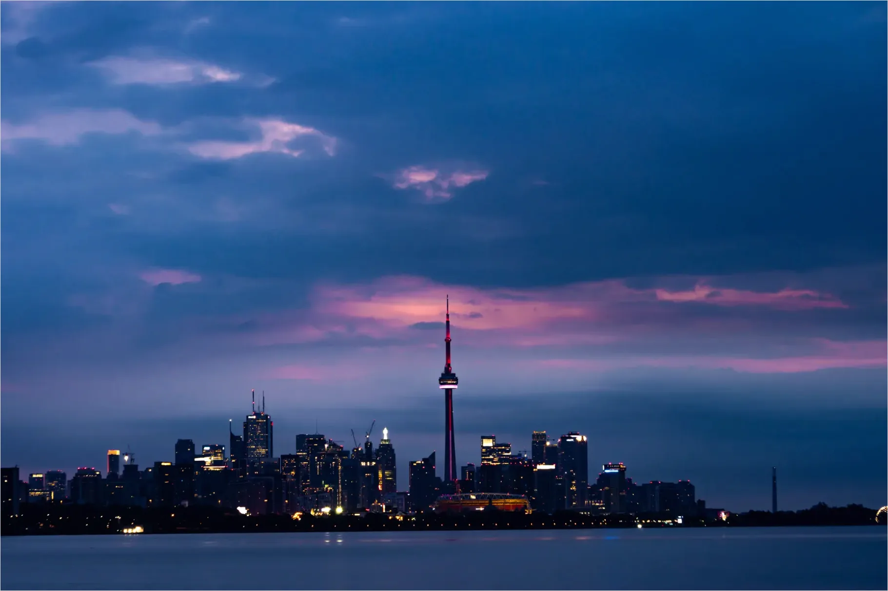 Detail Downtown Skyline Blue Hour Photo Number 8