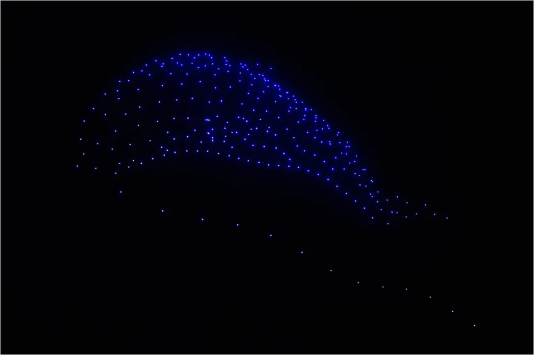 Drone Light Show Night Sky 8820