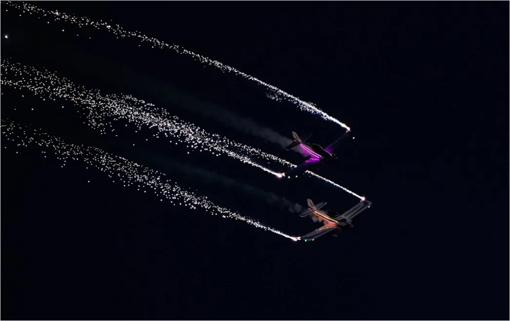Detail Drone Light Show Night Sky Number 11