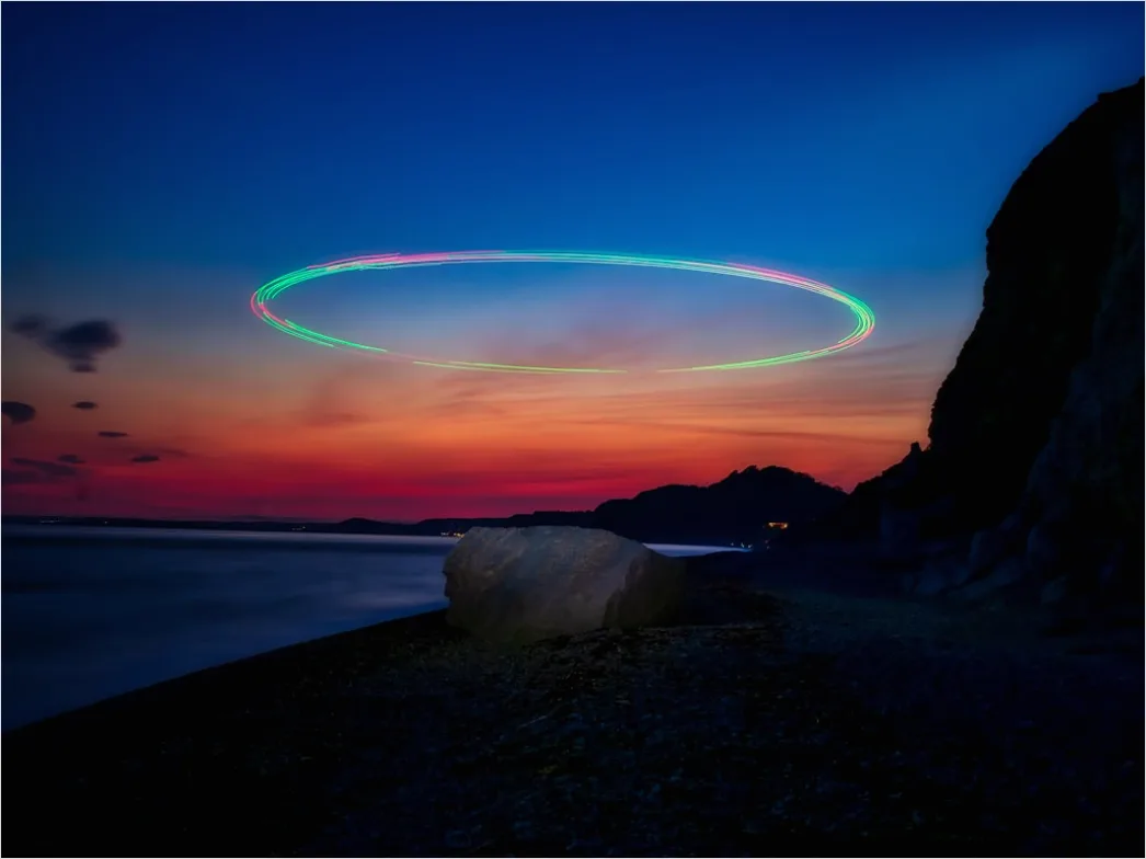 Detail Drone Light Show Night Sky Number 12