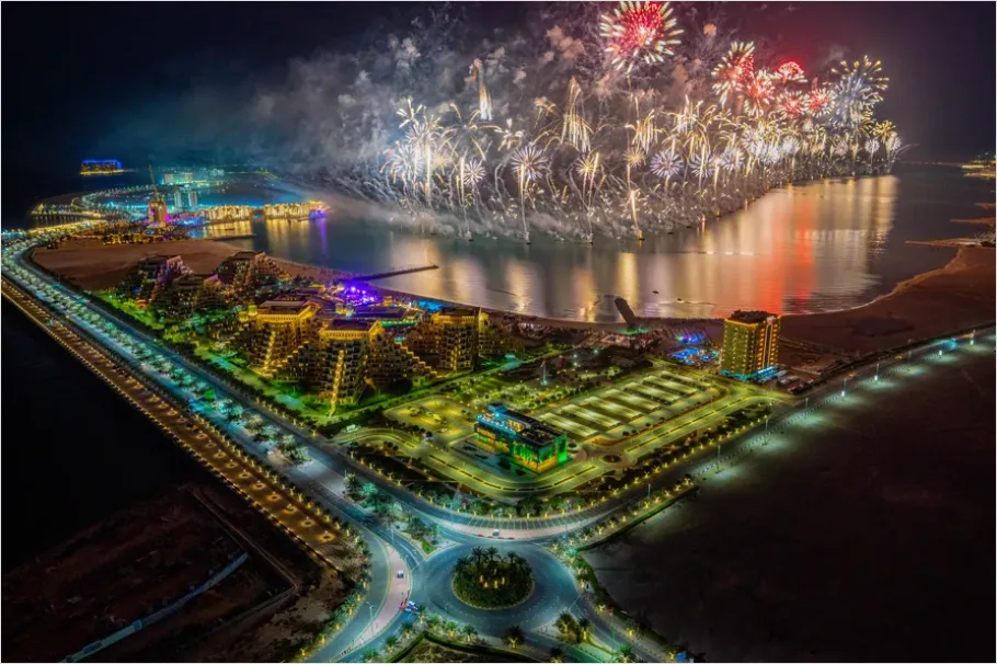 Detail Drone Light Show Night Sky Photo Number 12