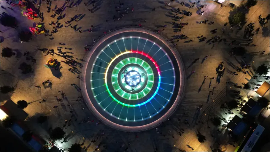 Detail Drone Light Show Night Sky Photo Number 13