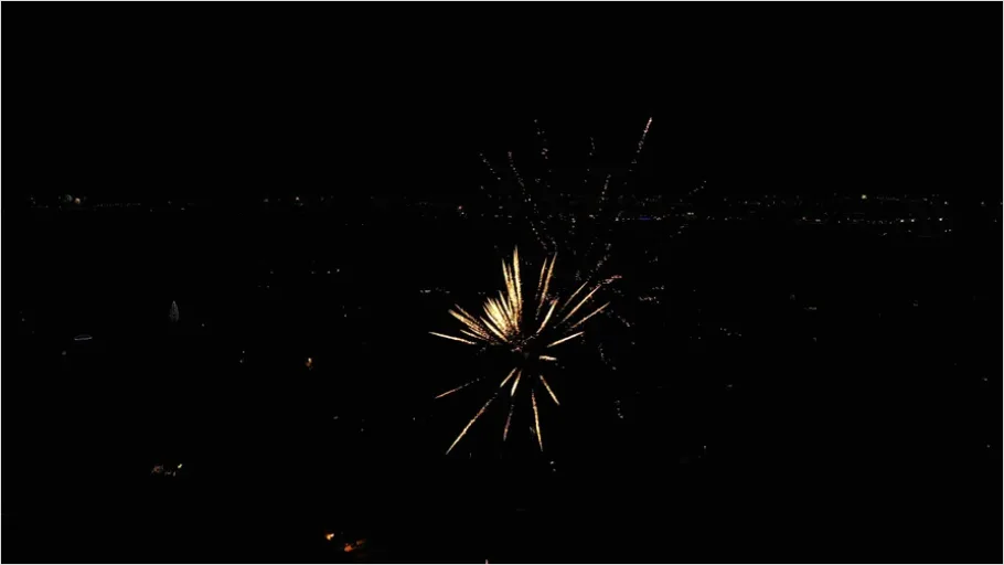 Detail Drone Light Show Night Sky Photo Number 16