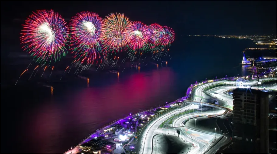Detail Drone Light Show Night Sky Photo Number 3