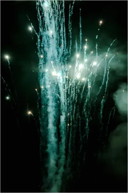 Detail Drone Light Show Night Sky Photo Number 4
