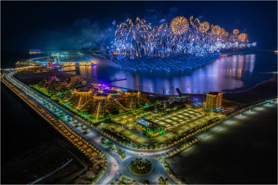 Detail Drone Light Show Night Sky Photo Number 5