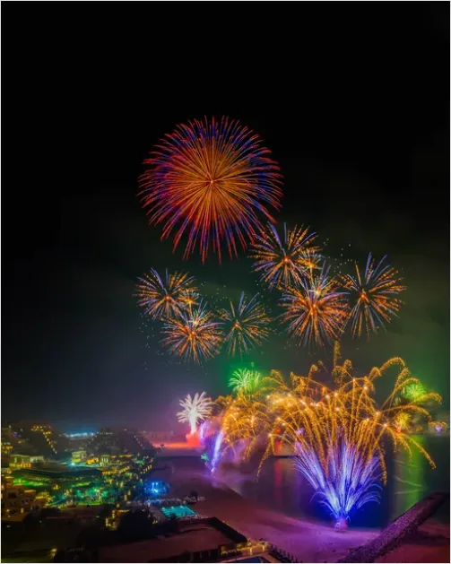 Detail Drone Light Show Night Sky Photo Number 9