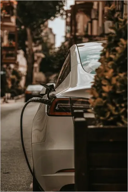 Electric Car Charging Station City Photo