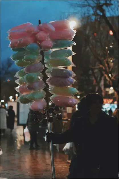 Detail Fairground Cotton Candy Photo Number 13