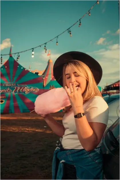Detail Fairground Cotton Candy Photo Number 5