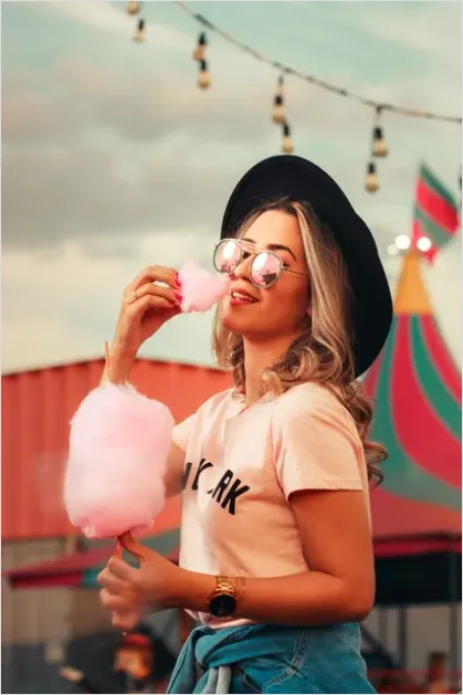 Detail Fairground Cotton Candy Photo Number 7