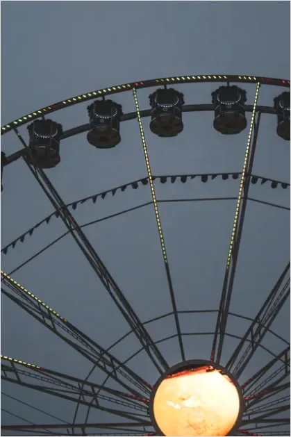Ferris Wheel Night Lights Photo Cddb