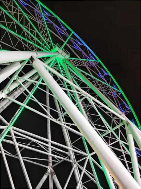 Detail Ferris Wheel Night Lights Photo Number 3