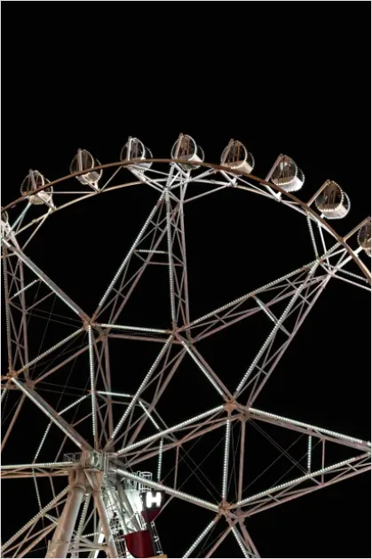 Detail Ferris Wheel Night Lights Photo Number 5