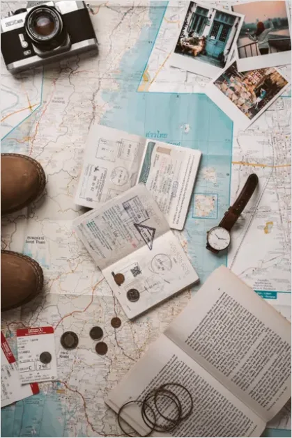 Detail Festival Map Brochure Flat Lay Photo Number 4