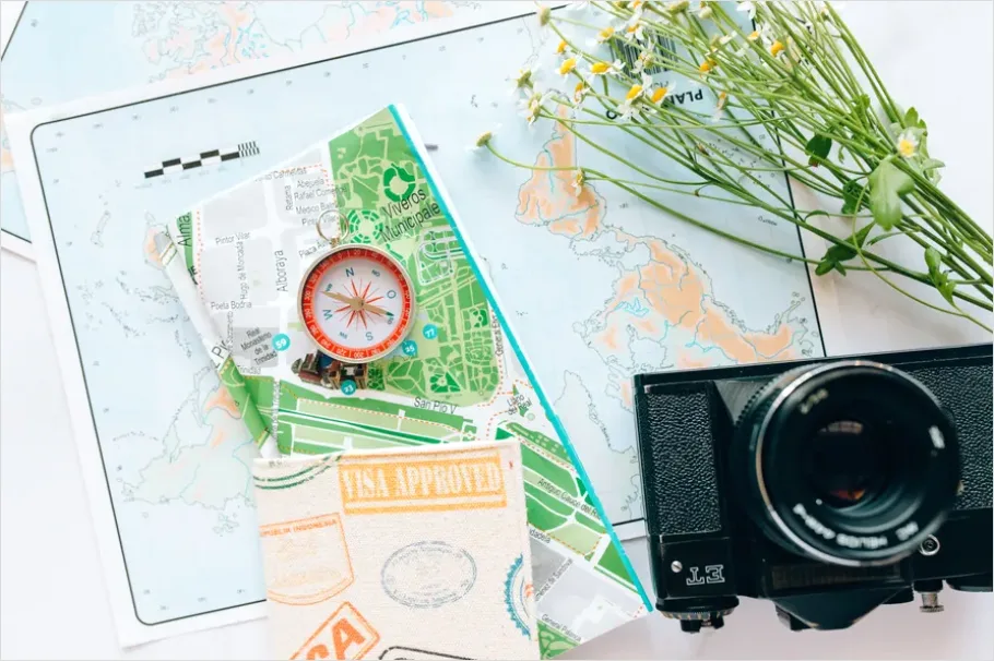 Detail Festival Map Brochure Flat Lay Photo Number 6