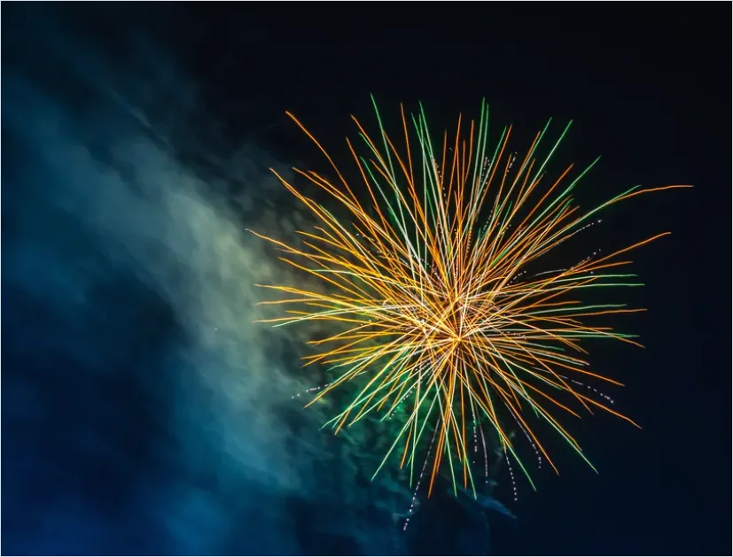 Detail Fireworks Display Night Celebration Photo Number 14