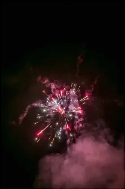 Detail Fireworks Display Night Celebration Photo Number 3