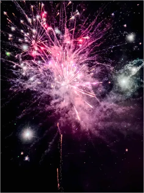 Detail Fireworks Display Night Celebration Photo Number 9