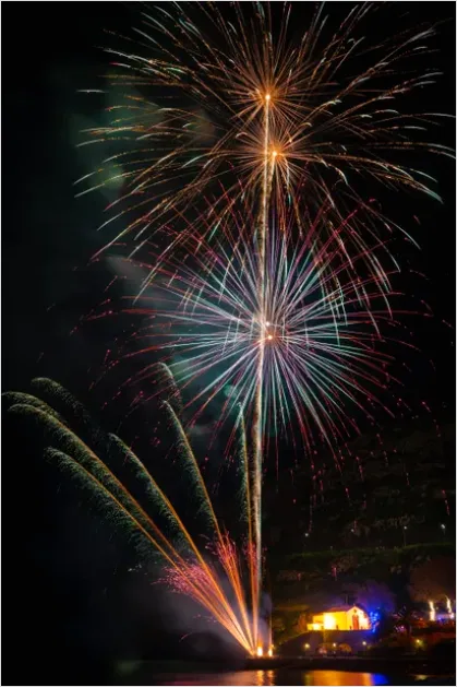 Detail Fireworks Reflection On Water Photo Number 14