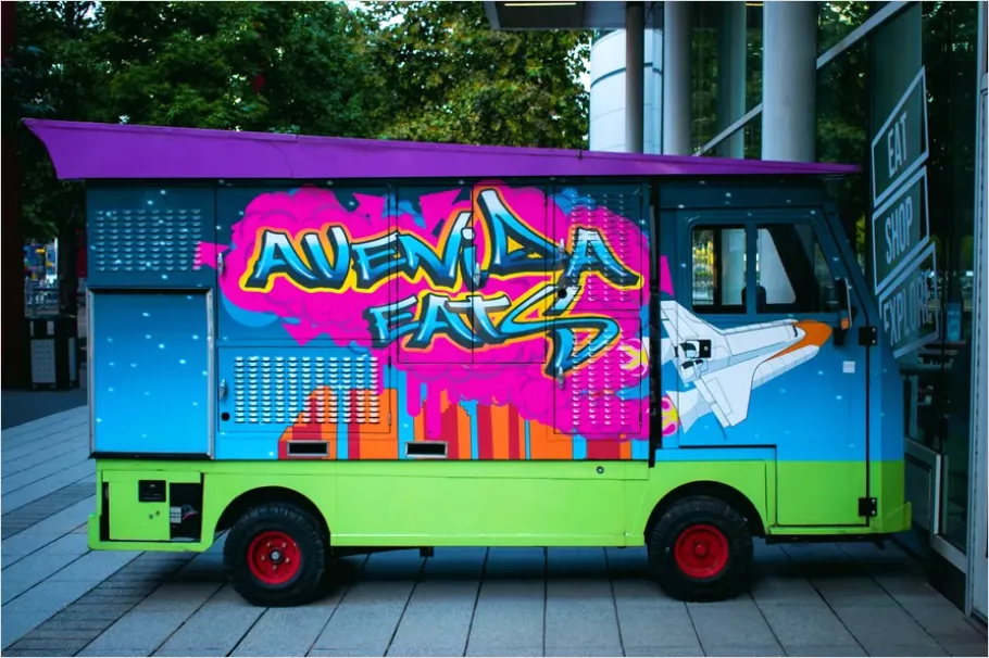 Detail Food Truck Exterior Vibrant Design Photo Number 14