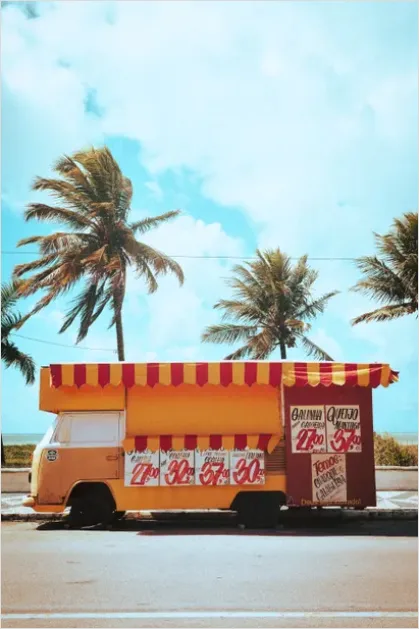 Detail Food Truck Exterior Vibrant Design Photo Number 7