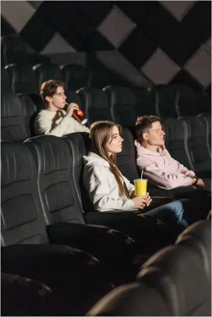 Detail Friends Watching Movie Together Photo Number 2