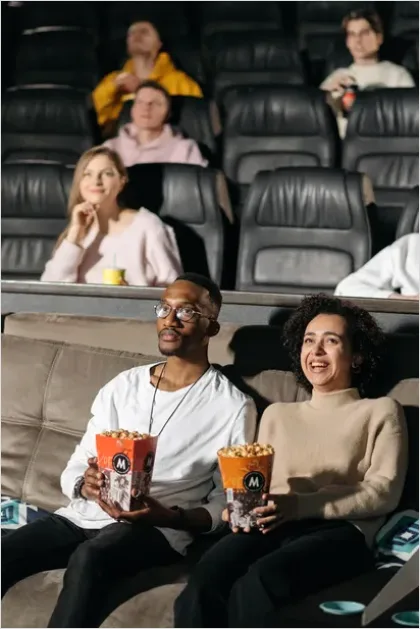 Detail Friends Watching Movie Together Photo Number 16