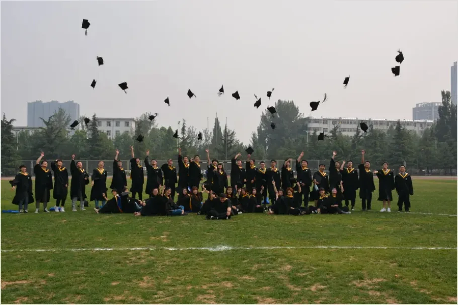 Detail Graduation Ceremony Caps In Air Photo Number 2