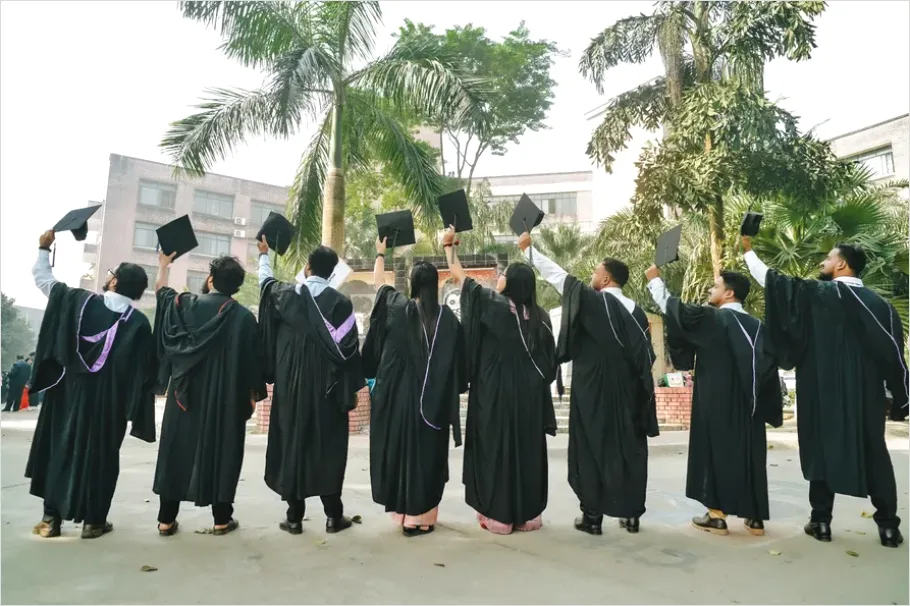 Detail Graduation Ceremony Caps In Air Photo Number 7