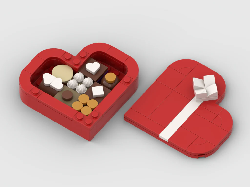 Detail Heart Shaped Chocolate Box Flat Lay Number 9