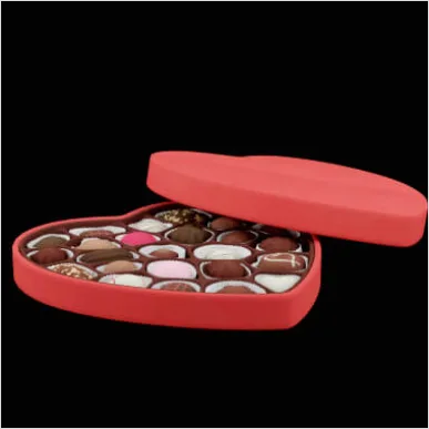 Detail Heart Shaped Chocolate Box Flat Lay Number 14