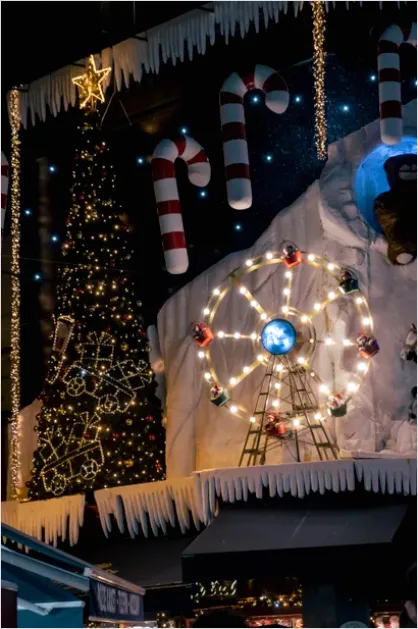 Detail Holiday Market Festive Lights Photo Number 6