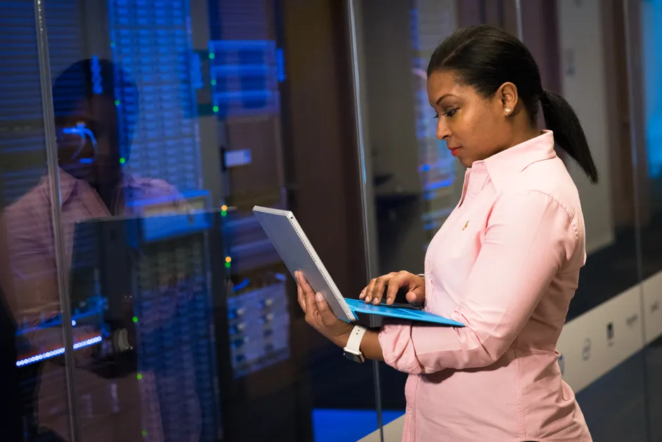 Detail It Support Technician Working Server Room Number 8
