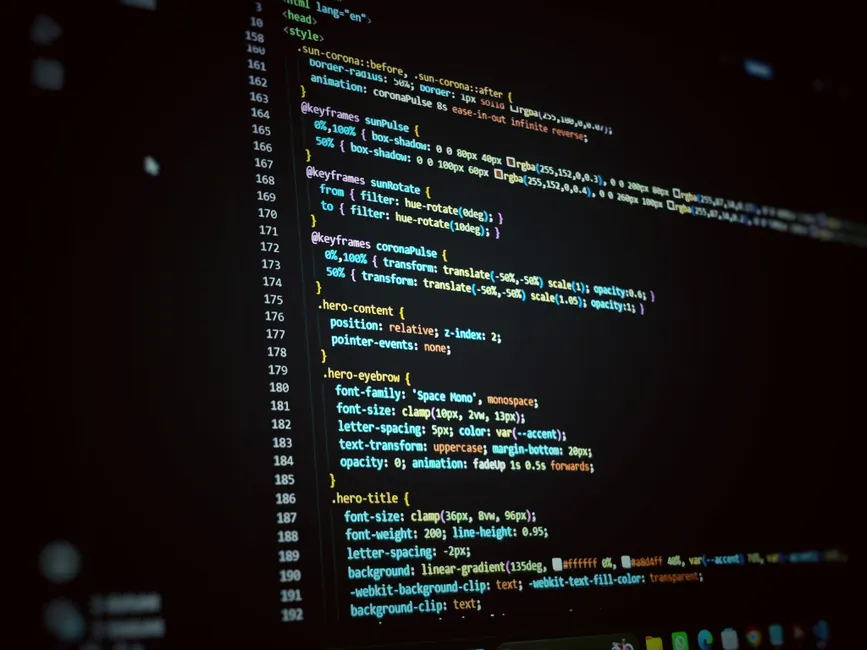 Detail Javascript Code Editor On Monitor Close Up Number 3