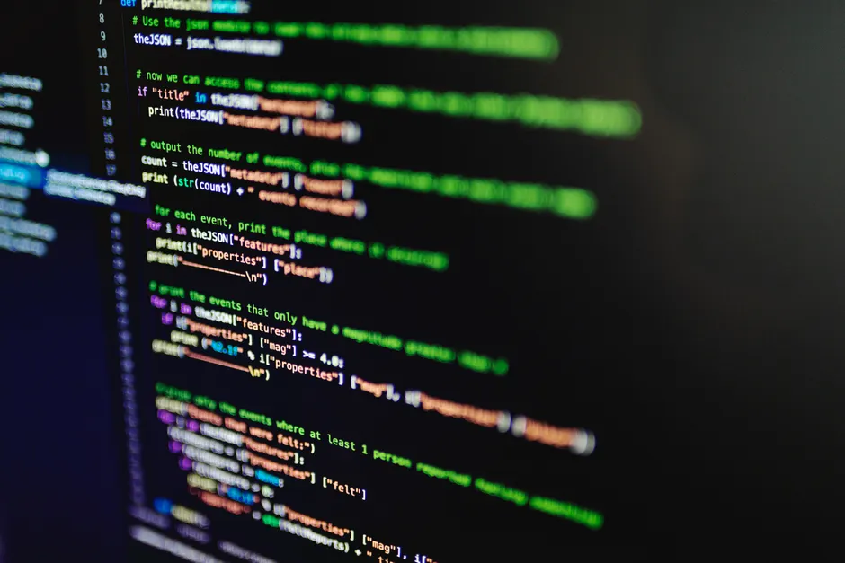 Detail Javascript Code Editor On Monitor Close Up Number 6