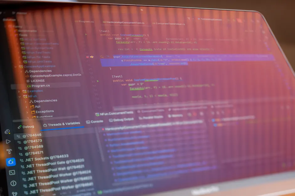 Detail Javascript Code Editor On Monitor Close Up Number 10