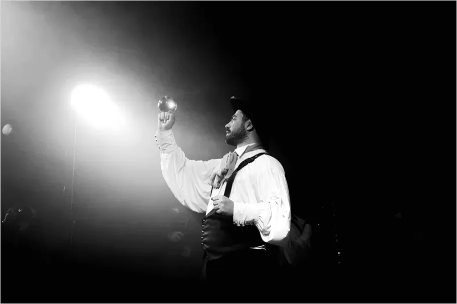 Detail Juggler Performing Under Spotlight Photo Number 16