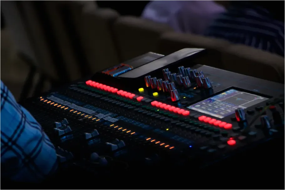 Detail Lighting Technician Adjusting Stage Lights Photo Number 14