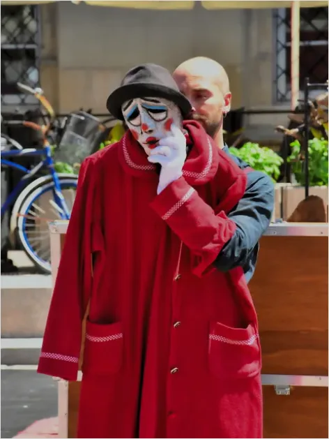 Detail Mime Performer City Square Photo Number 3